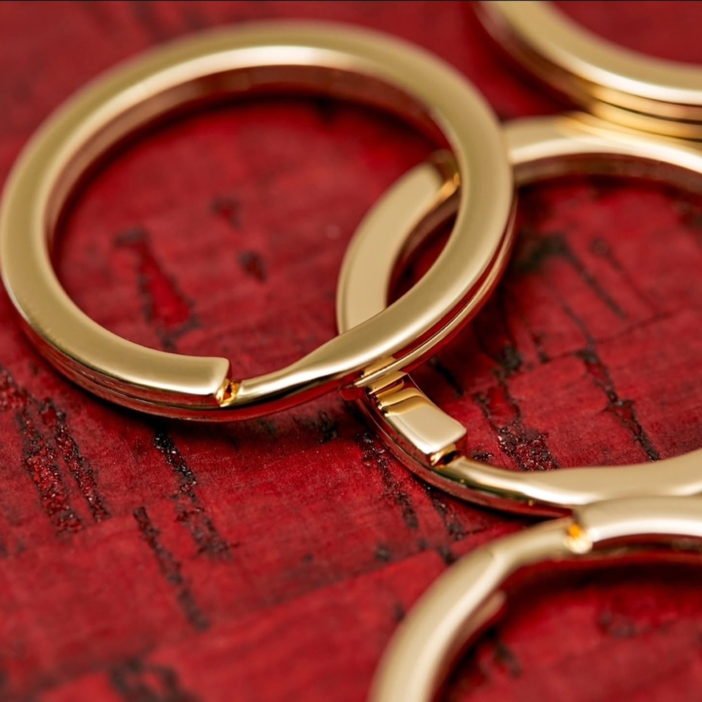 25MM FLAT KEY RING-GOLD