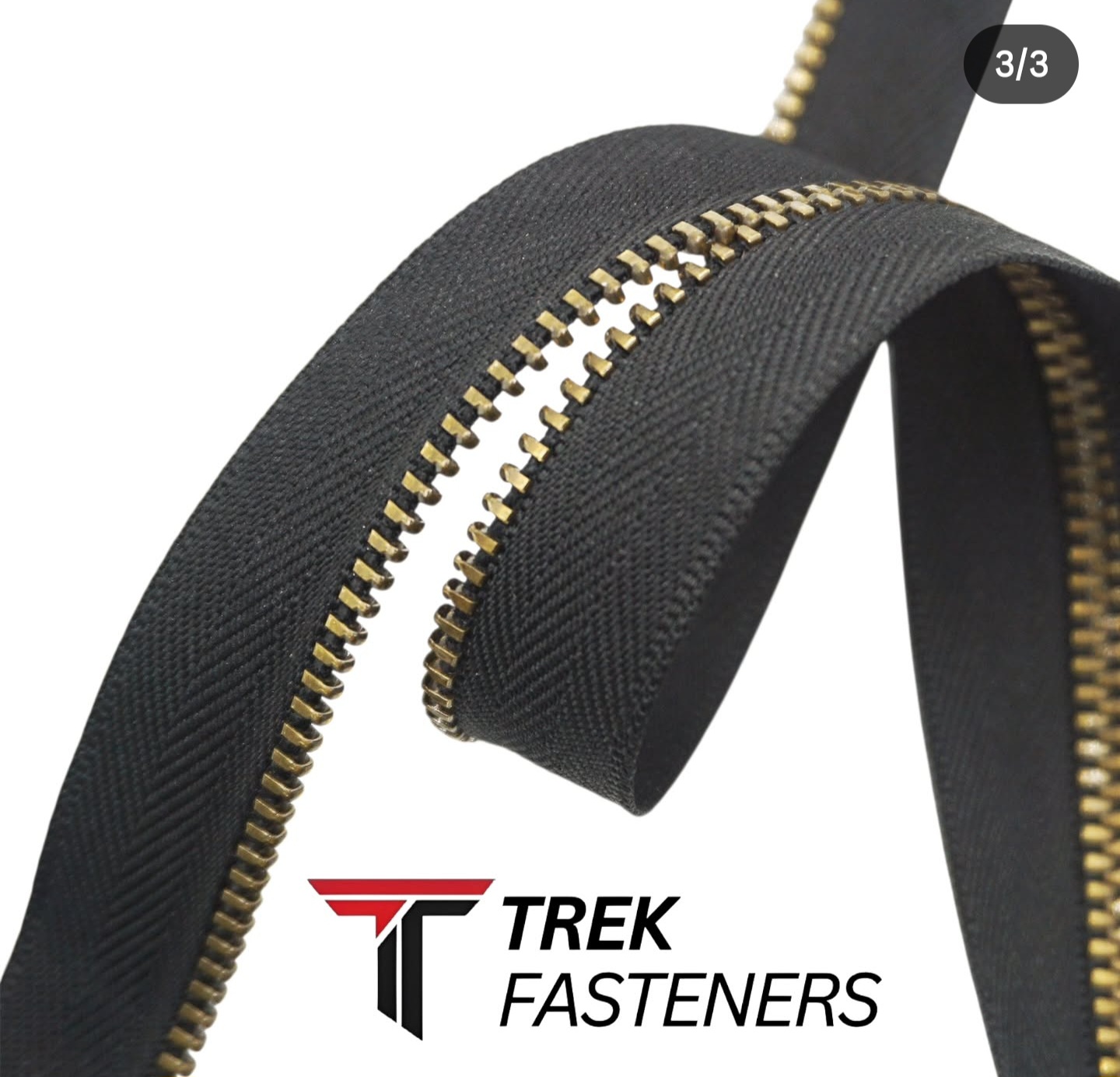 METAL BRASS ZIPPER